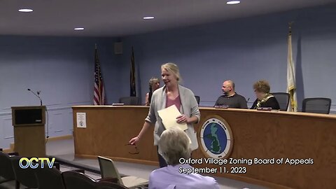 Oxford Village Zoning Board of Appeals 9/11/23