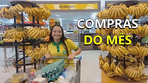 COMPRAS DO MÊS DE MARÇO NO PRIMAVERA | QUANTO GASTEI? + VLOG NO MERCADO