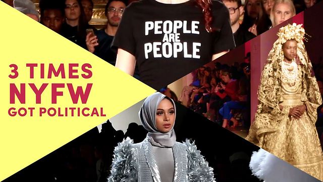 Runways become protests at NYFW