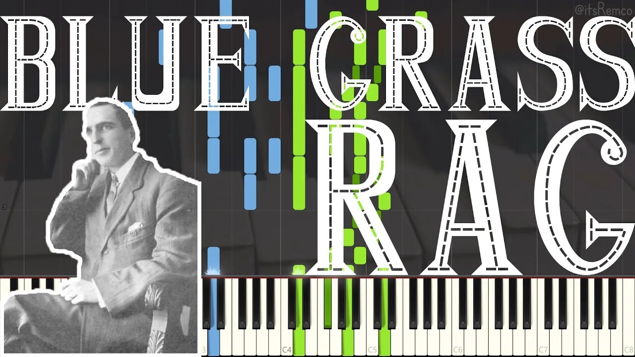 Joseph F. Lamb - Blue Grass Rag 1959 (Ragtime Piano Synthesia)