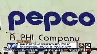 Pepco to hold hearing about electric rate increase