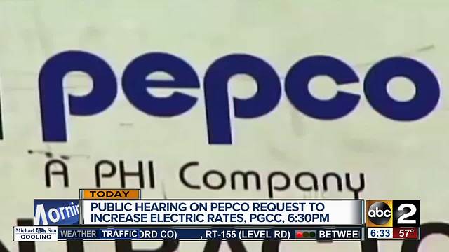 Pepco to hold hearing about electric rate increase