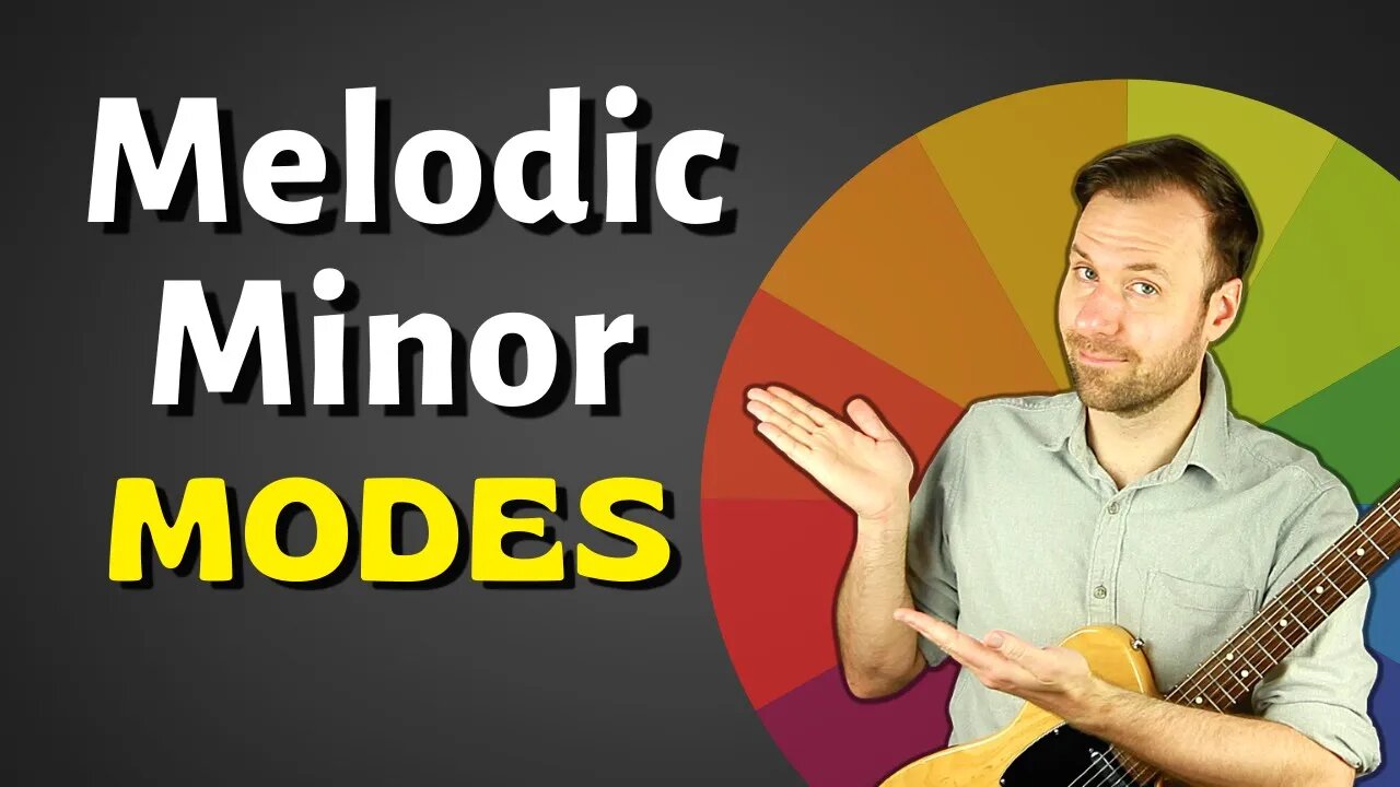 Modes of Melodic Minor Scale on Guitar & What Chords to Play Them Over