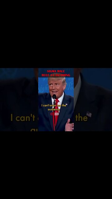 Donald Trump Demonstrates 4th Rule of the Sigma Male 💯 #shorts #sigma #trump