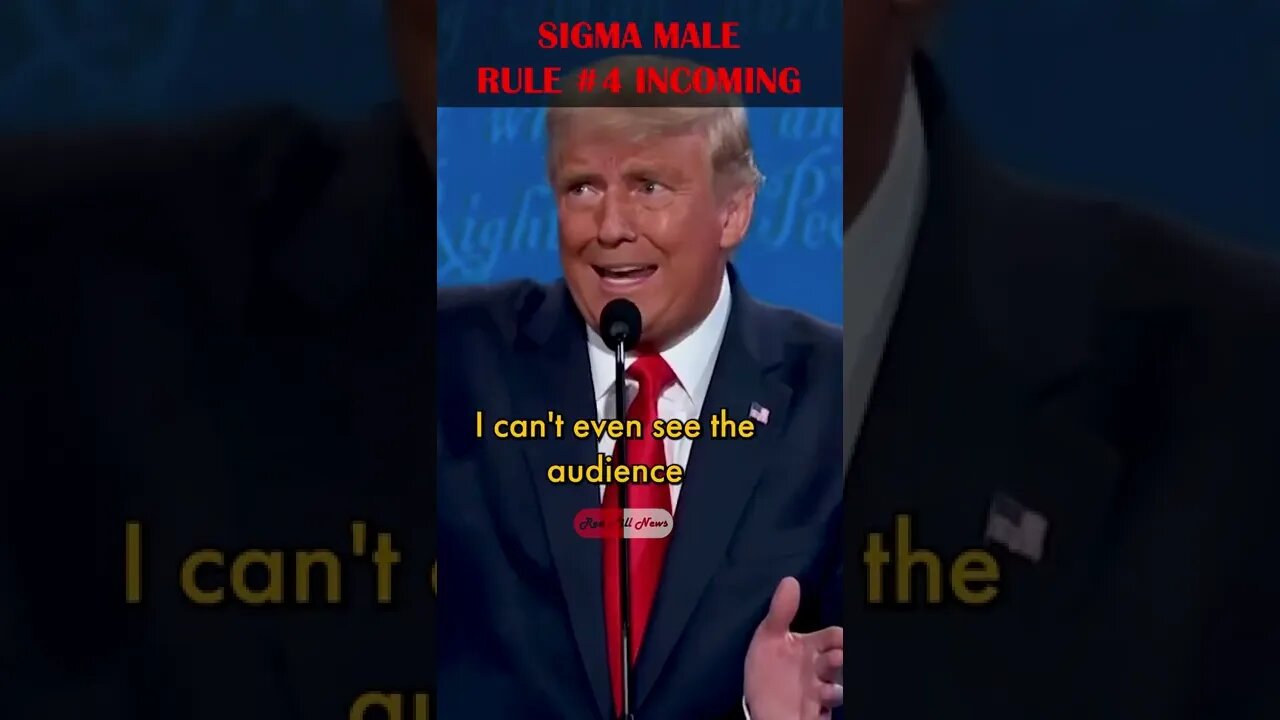 Donald Trump Demonstrates 4th Rule of the Sigma Male 💯 #shorts #sigma #trump