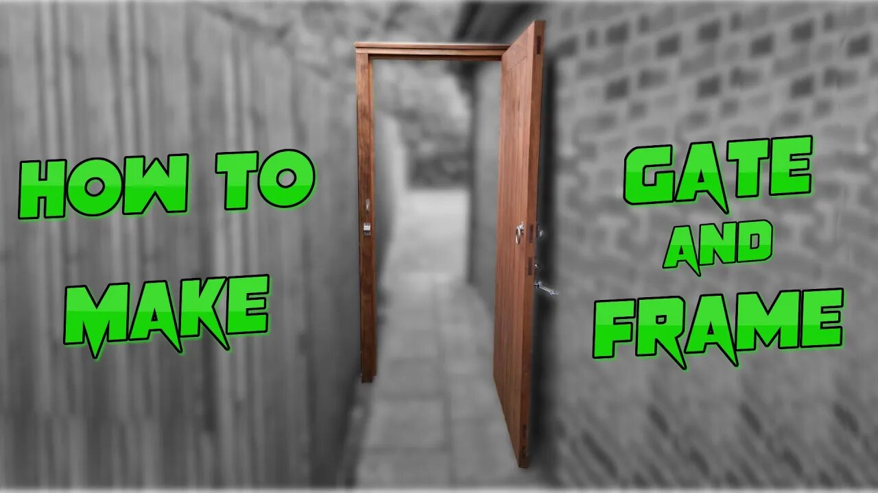 How To Build A Frame Ledge and Brace Door Like A Pro. Side Gate.