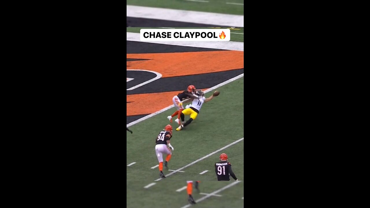 Steelers Vs Bengals Claypool one Handed Snag!