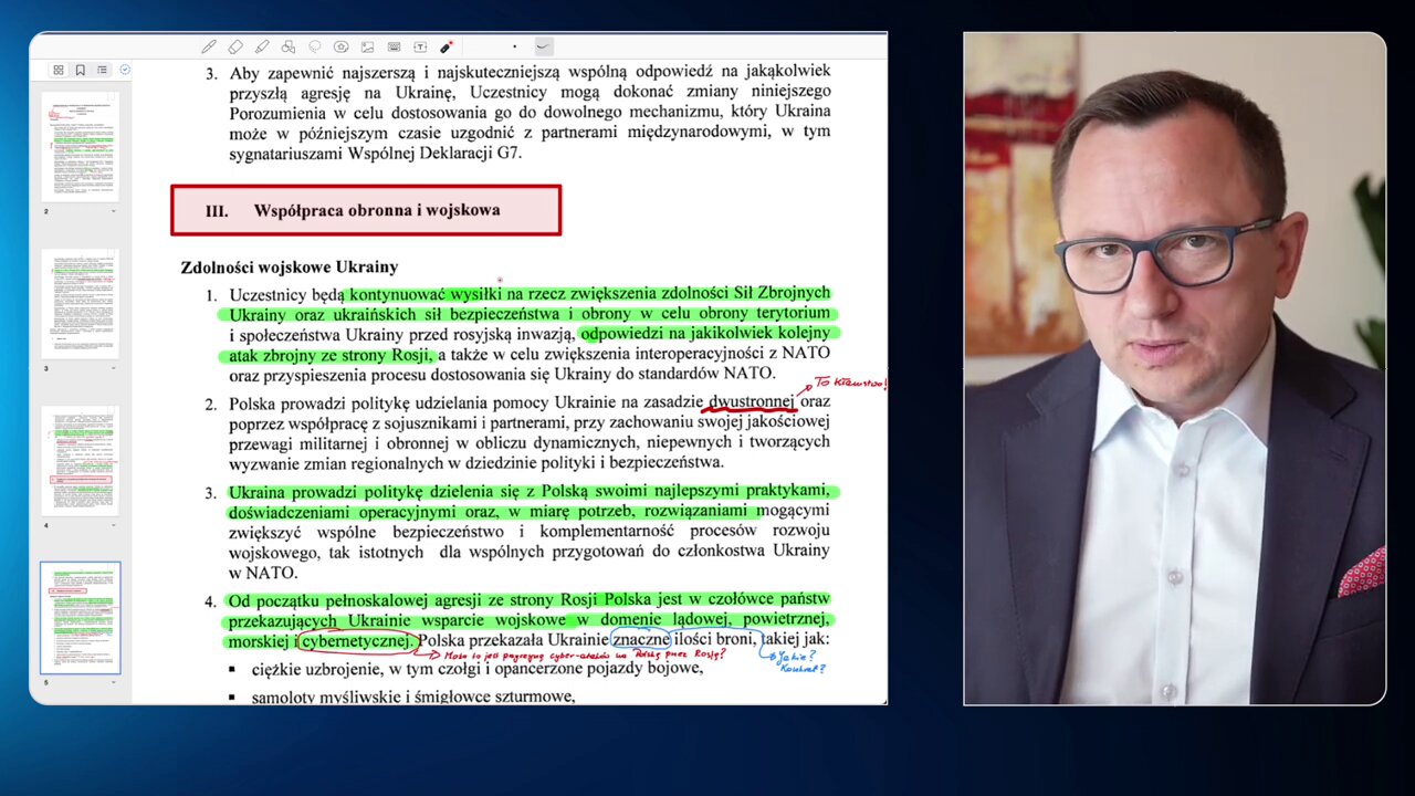 Tomasz Piekielnik analizuje zapisy skandalicznej umowy Polski z Ukrainą z 8 lipca 2024 r.