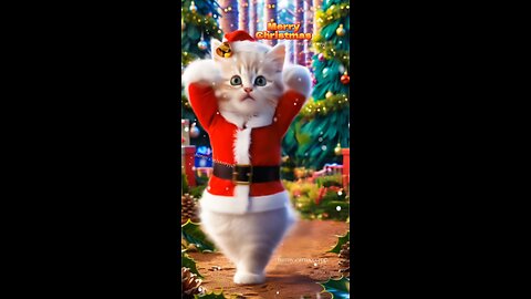 Cute cat dancing!
