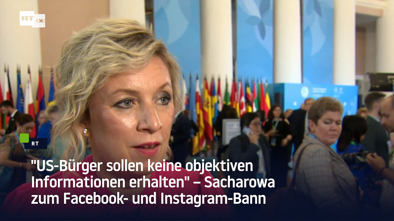 "US-Bürger sollen keine objektiven Informationen erhalten" – Sacharowa zum Facebook- und Insta-Bann