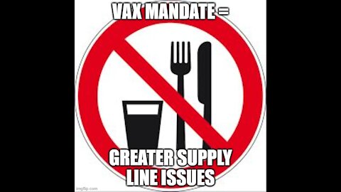 Vax mandate will interrupt supply lines: The economic collapse is happening before our eyes