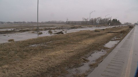 Flood waters recede, road inspections begin