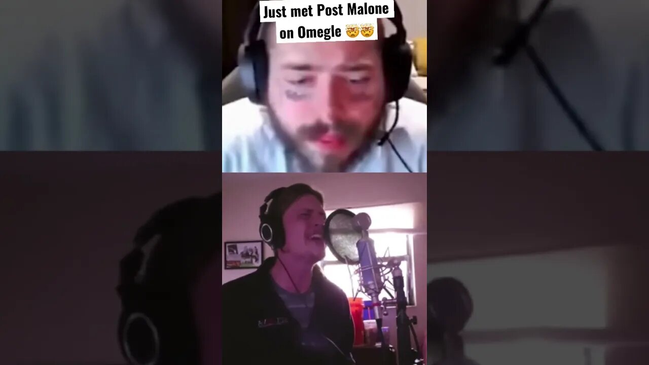 Omegle w/ Post Malone to show him my cover of his song "Wrapped Around Your Finger"