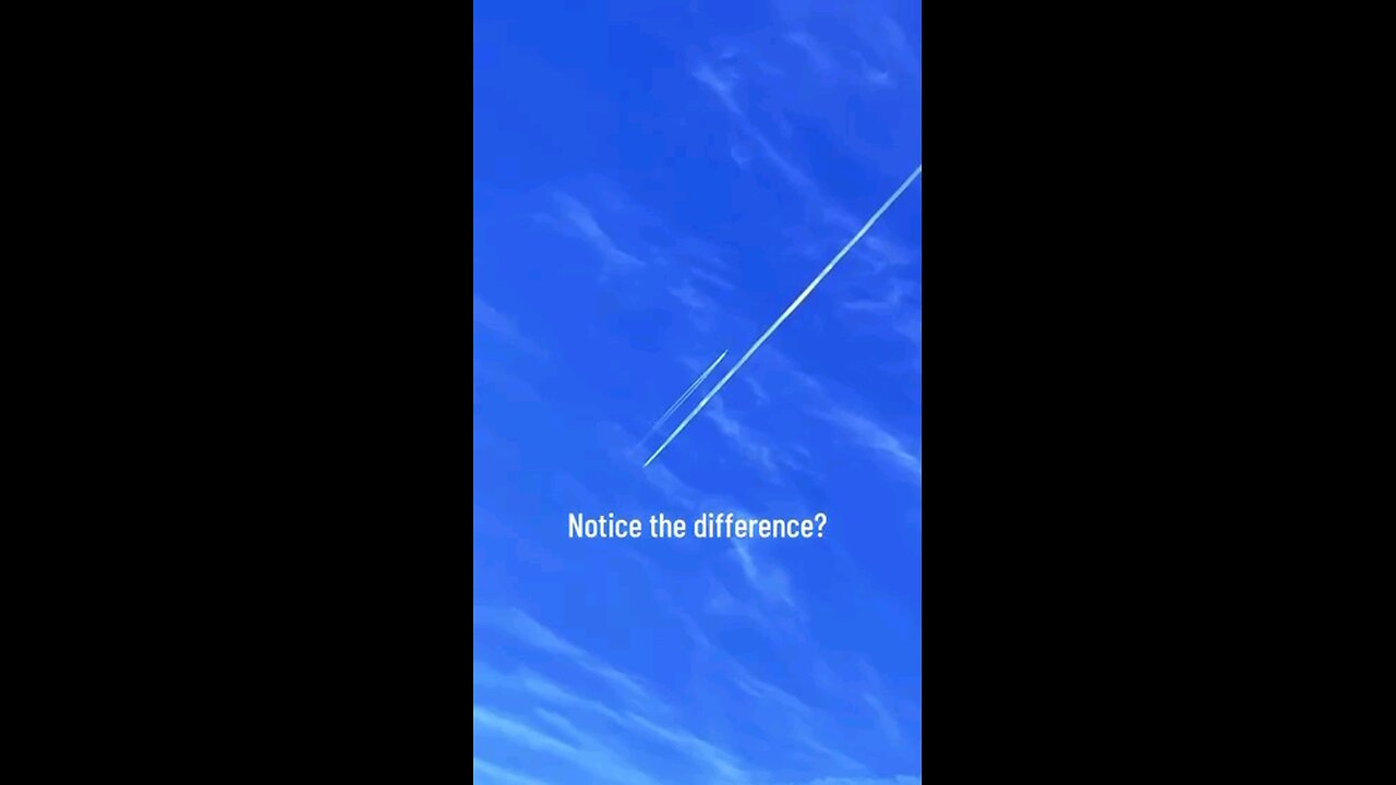 Contrail and Chemtrail.. Notice the Difference?