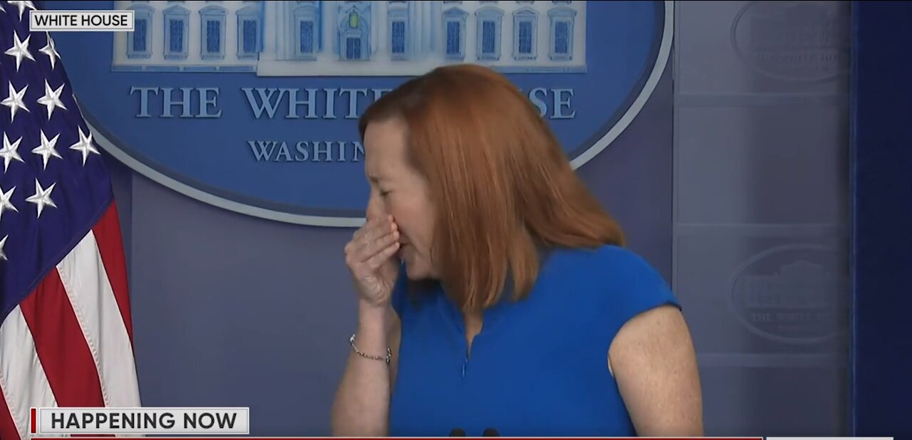 Jen Psaki Sneezes Mid-Press Briefing In Worst Possible Way During Pandemic