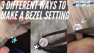 3 Different Ways to Make a Bezel Setting