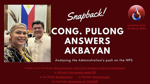 Snapback: Cong Pulong answers Akbayan