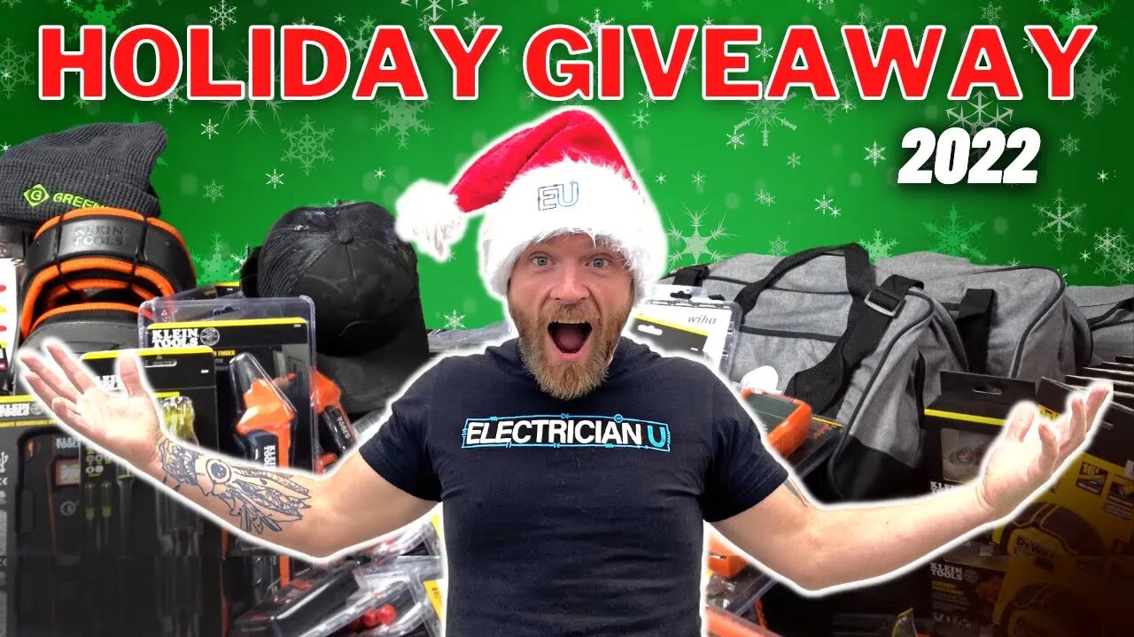 Holiday Tool Giveaway!!! Free Electrician Tools for Christmas 2022!!!