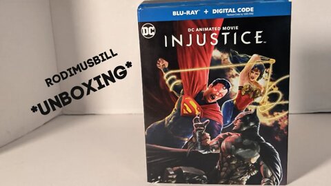 DC INJUSTICE Animated Movie Blu Ray + Digital Code Unboxing (Warner Bros Film) - By Rodimusbill