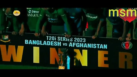 wining moment Afghanistan t20s srish Bangladesh teams 2023