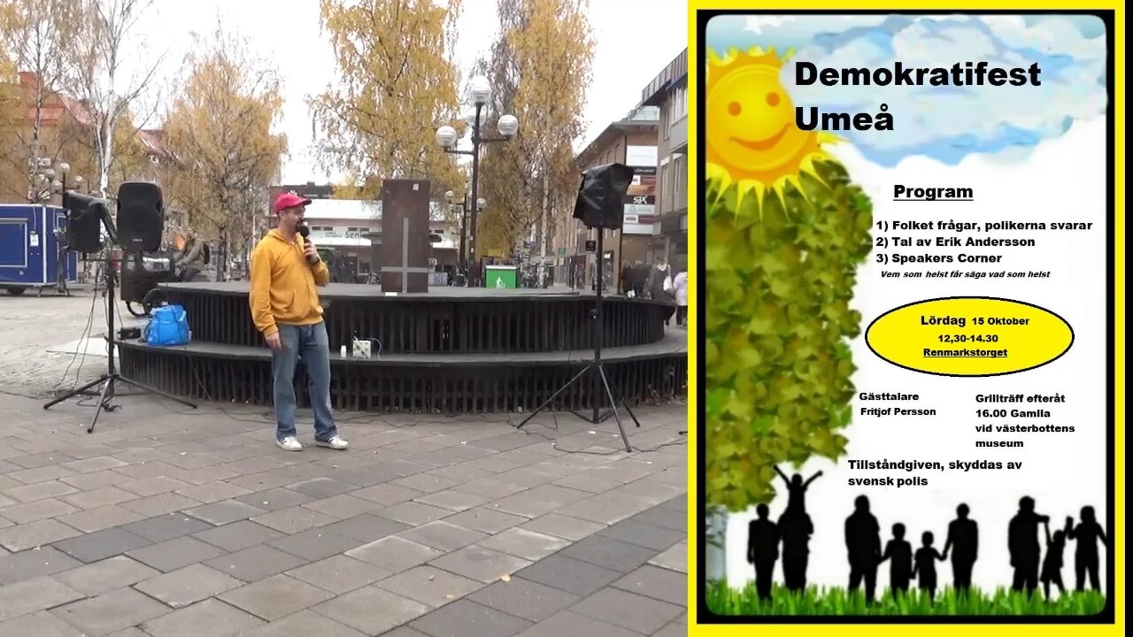 Demokratifest Umeå 2022 okt 15
