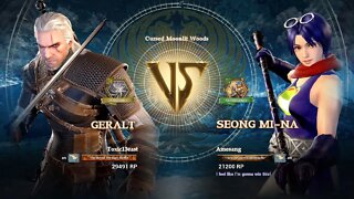 Geralt (Toxic13east) VS Seong Mi-na (Amesang) (SoulCalibur™ VI: Online)