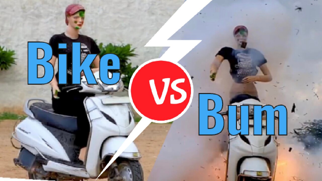 Green Vip Vs. Bike | bum vs Bike MOTORCYCLE EXHAUST?