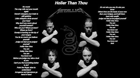 Metallica-Holier than thou-Metallica lyrics-HQ