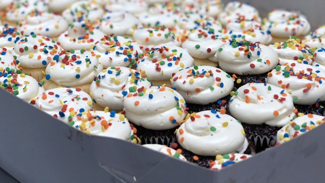 Teachers get free cupcake at Freed's Bakery