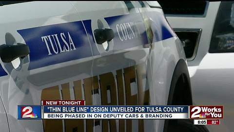 'Thin Blue Line' design for Tulsa County Sheriff