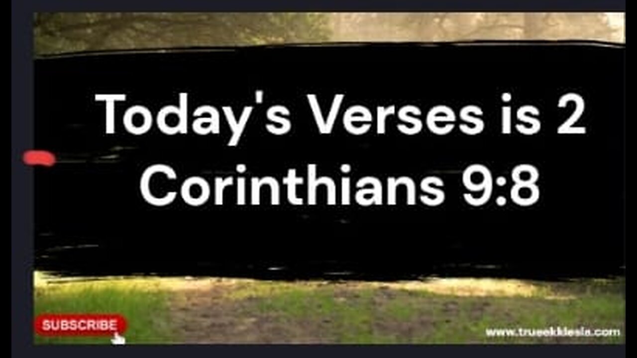 A Daily Prayer for 2 Corinthians 9:8 Generosity and Good Deeds - True Ekklesia Street Ministry