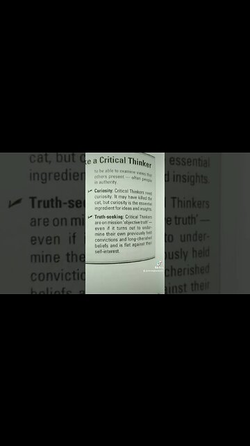 Critical Thinking Ingredients