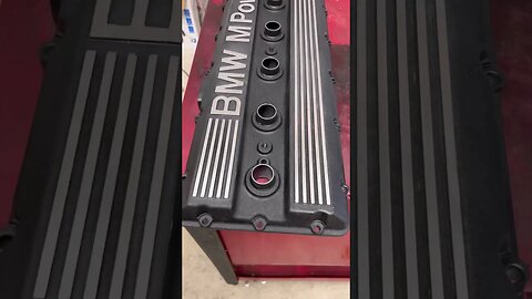 BMW E34 M5 Valve Cover #shorts #bmw #bmwe34 #bmwm5 #cars #automotive #restoration #mechanic #diy