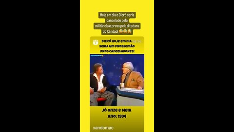 Dicró seria cancelado nessa era do mimimi 2024