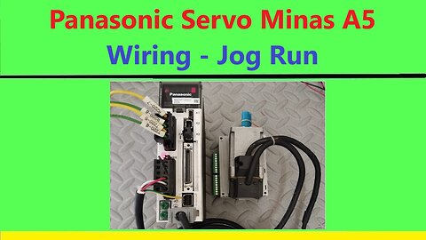 SV0029 - Panasonic servo Minas a5 wiring jog run