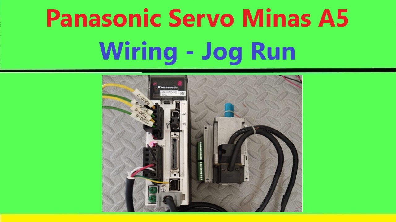 SV0029 - Panasonic servo Minas a5 wiring jog run