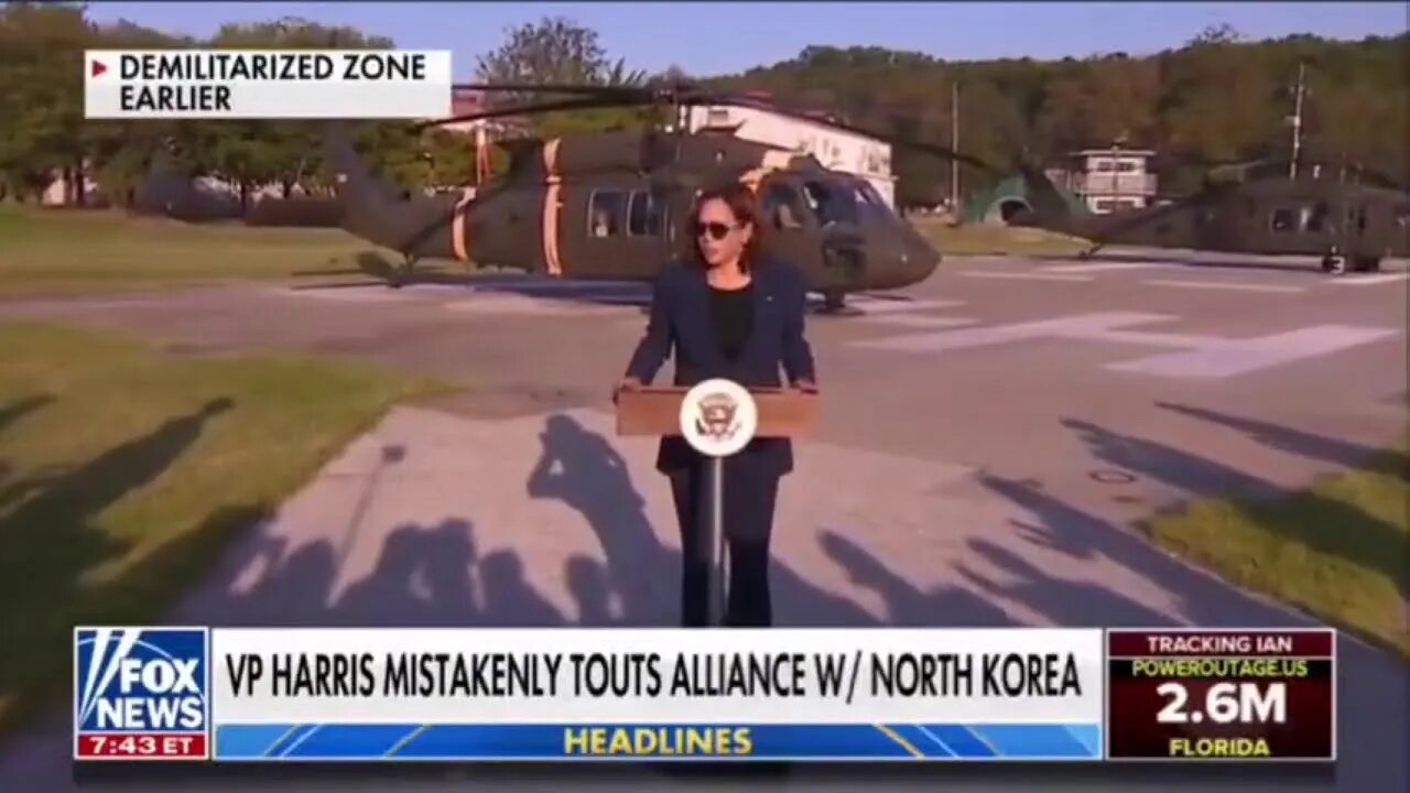 Idiotic Kamala Harris claims America has an alliance with North Korea