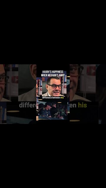 Harry's HAPPINESS when Meghan's not around!