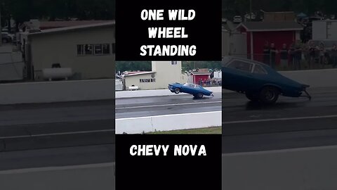 One Wild Wheel Standing Chevy Nova! Full Send! #shorts