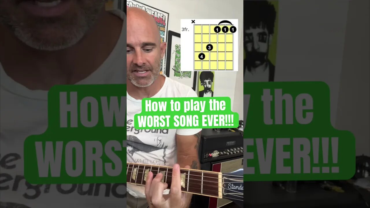 How To Play The WORST Song EVER Written! #guitar #tutorial