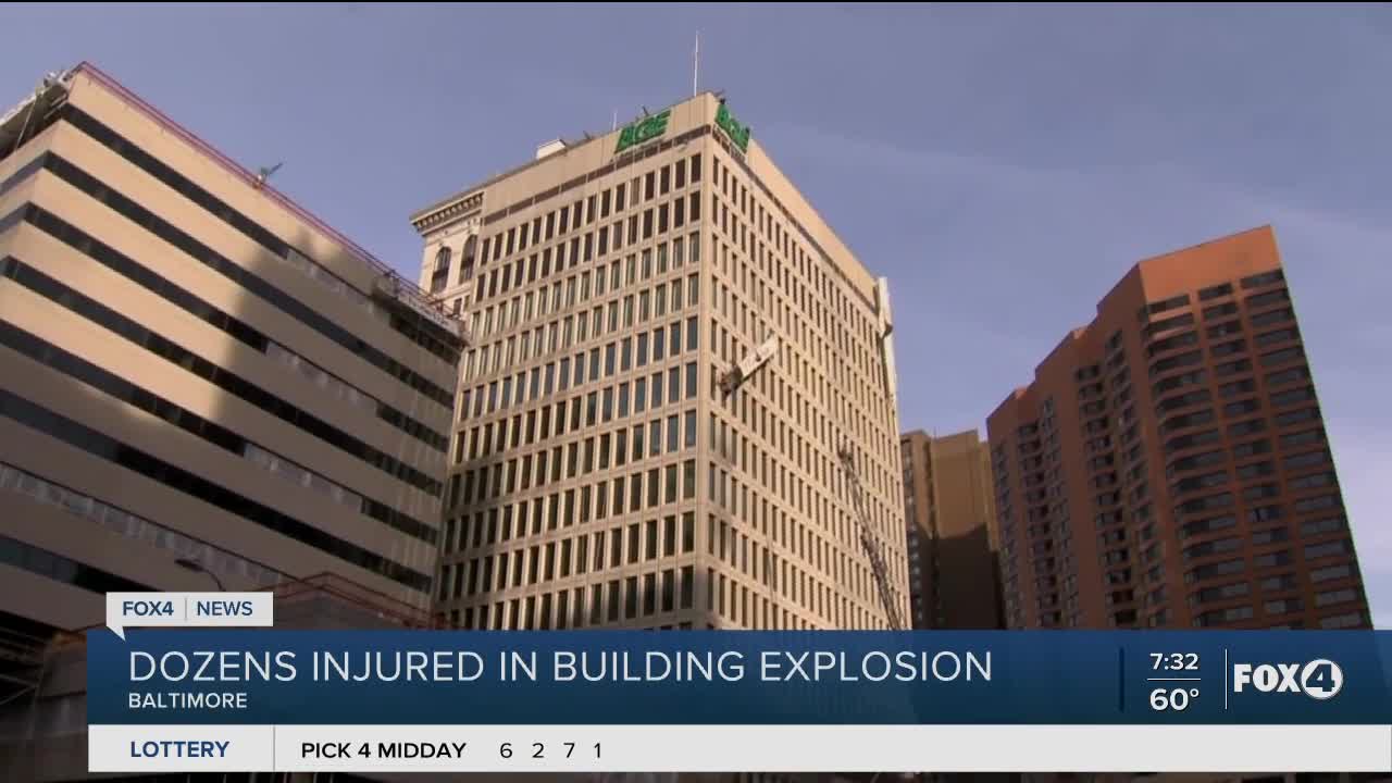 Dozens injured in Baltimore building exposion