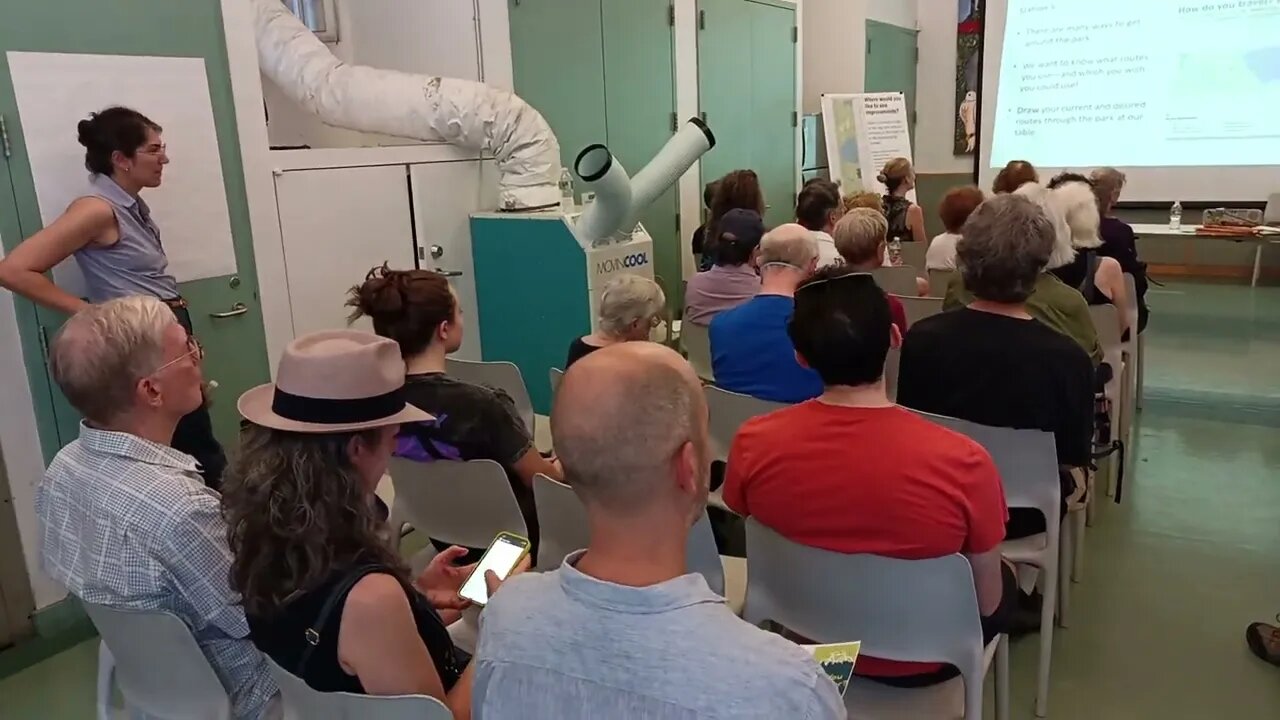 The CENTRAL PARK DRIVES STUDY OPEN HOUSE at North Meadow Center NYC hosted by @NYC_DOT and