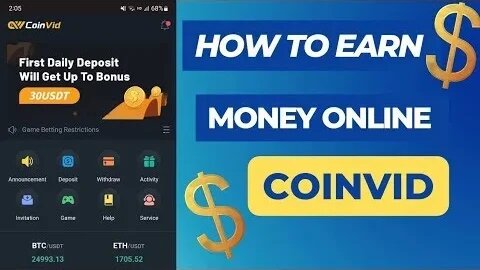 COINVID EARN CRYPTOCURRENCY AT HOME WITH RISK --- FRANSISCA SIM