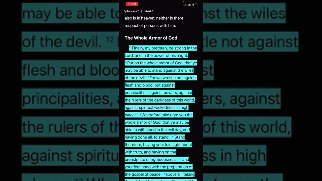 WFI Quick Snack- The Whole Armor Of The LORD