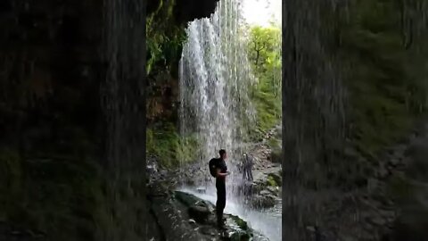 #SHORTS UNDER THE AMAZING SECRET WATERFALL KING ARTHUR WENT THROUGH IN MERLIN!! LOOK WHAT I FOUND!!