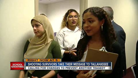 Shooting survivors take their message to Tallahassee