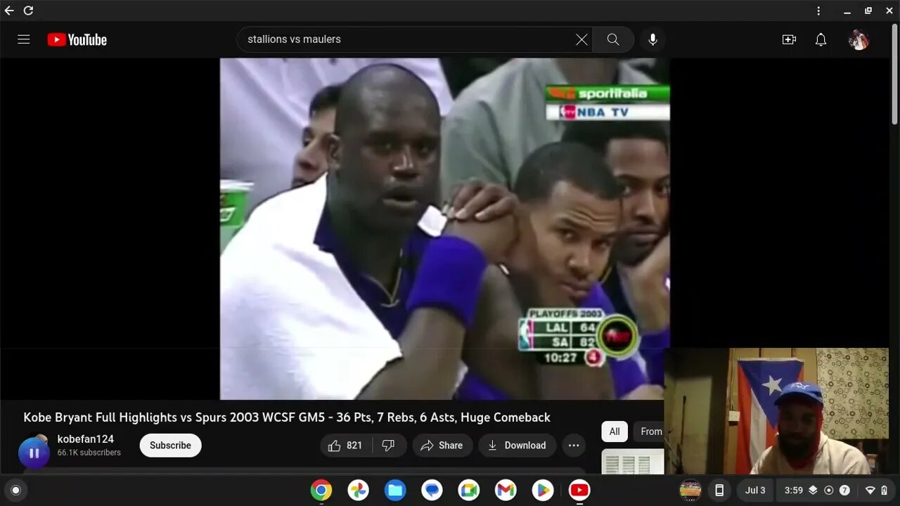 2003 PLAYOFFS KOBE 36PTS GAME 5 !!!