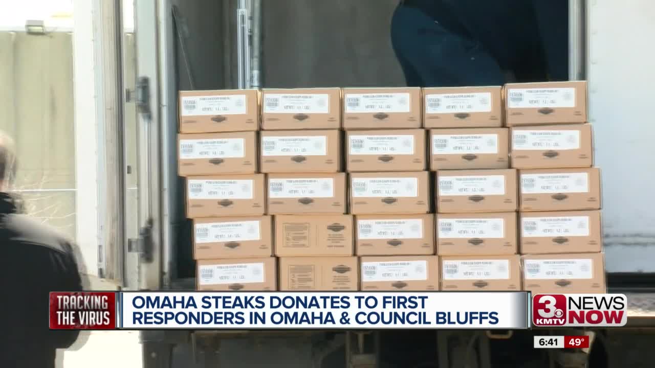 Omaha Steaks donates to first responders in Omaha and Council Bluffs