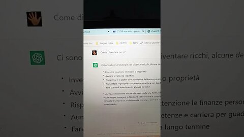 Ho chiesto a ChatGPT "Come diventare ricco?" 🫣
