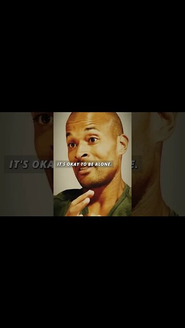 "It's okay to be alone. It's also okay to be unhappy!" - David Goggins Delivers Wisdom #shorts